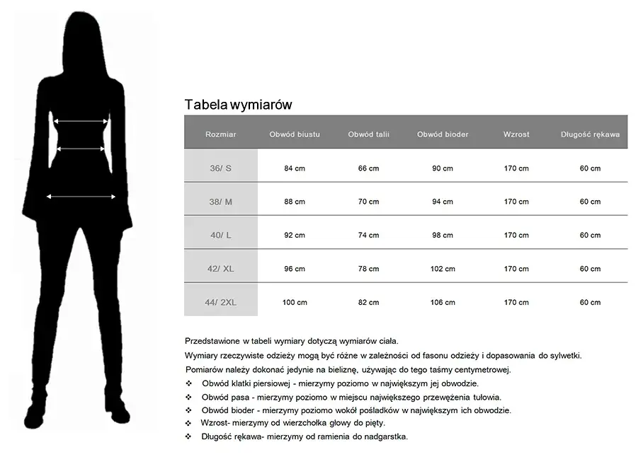80 cm w pasie – jaki to rozmiar damski? L, XL czy coś innego?